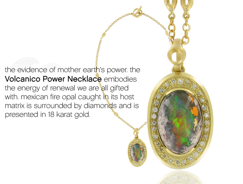 18kt fire opal and diamonds